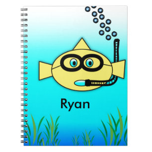 Cuaderno Pescado de Snorkel con nombre