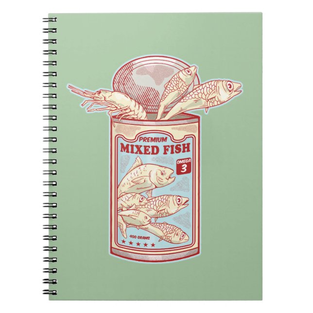 Cuaderno Pescado graciosamente enlatado (Frente)