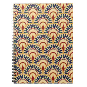 Cuaderno Pescado Motif Egipcio Escala Patrón Sin Marea