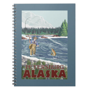 Cuaderno Pescador de la mosca - Petersburgo, Alaska