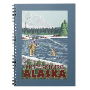 Cuaderno Pescador de la mosca - Petersburgo, Alaska