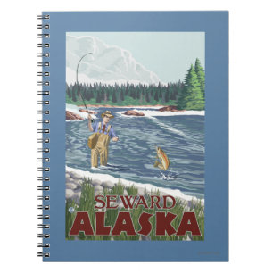 Cuaderno Pescador de la mosca - Seward, Alaska