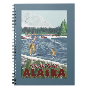 Cuaderno Pescador de la mosca - Skagway, Alaska