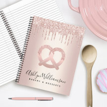 Pescador pastelero Rosa de oro Purpurina Drin