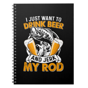 Cuaderno Pescador Solo Quiero Beber Cerveza Y Pescar