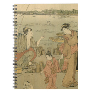 Cuaderno Pescadores de madera de la pesca japonesa