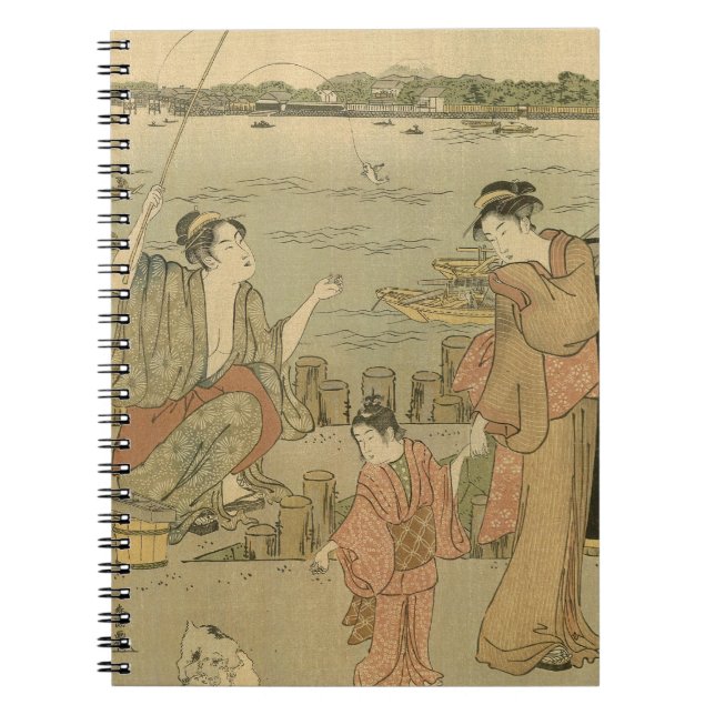 Cuaderno Pescadores de madera de la pesca japonesa (Frente)