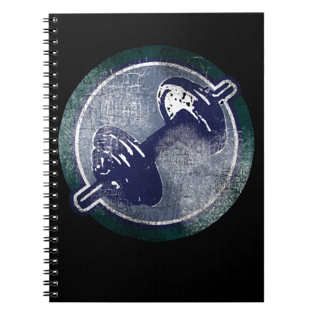 Cuaderno Peso en forma de gimnasio (Frente)