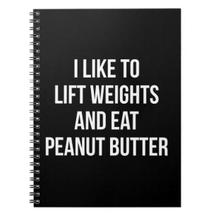 Cuaderno Pesos De Ascensor Y Mantequilla De Maní Comida - C