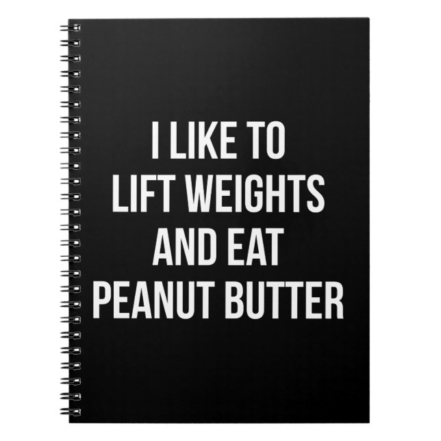 Cuaderno Pesos De Ascensor Y Mantequilla De Maní Comida - C (Frente)