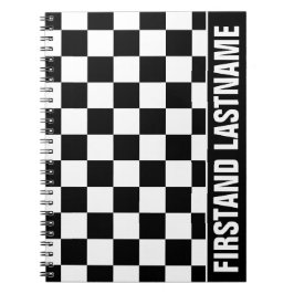 Cuaderno Pestaña de barra personalizada negra verificada