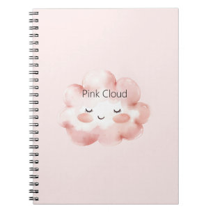 Cuaderno Pestañas Feliz Nube Rosa