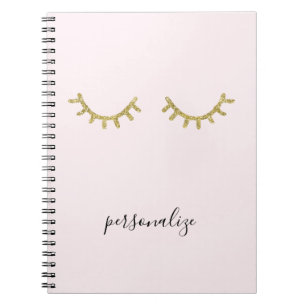 Cuaderno Pestañas glamorosas del oro