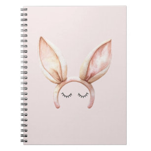 Cuaderno Pestañas Orejas de Conejo Rosas