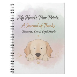 Cuaderno Pet Gratitude & Memory Journal Cover – Dog & Cat 