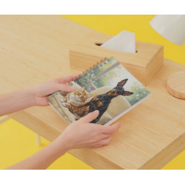 Cuaderno Pet Lovers Notebook - Dog Cat Oil Painting Journal