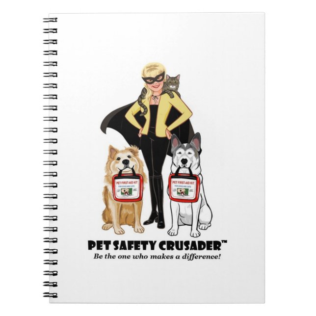 Cuaderno Pet Safety Crusader Spiral Notebook (Frente)