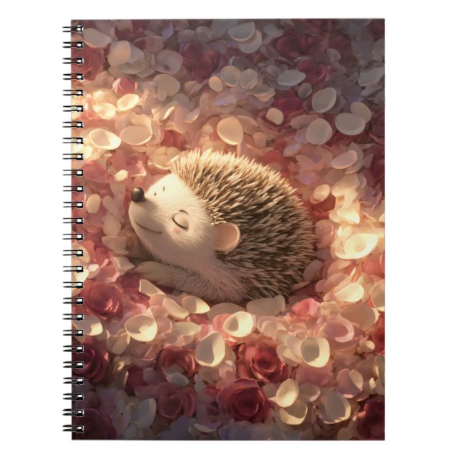 Cuaderno Petal Notebook, Rosa de Hedgehog durmiente (Frente)