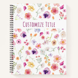 Cuaderno Petal Spark Notebook - Elegancia Personalizado bla