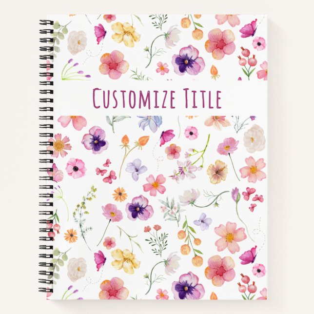 Cuaderno Petal Spark Notebook - Elegancia Personalizado bla (Anverso)