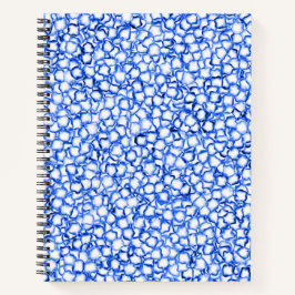 Cuaderno Petales azules generados por computadora