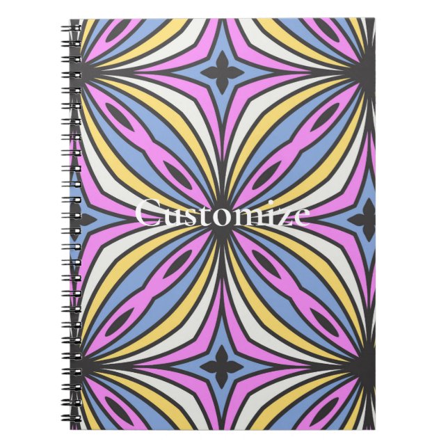 Cuaderno Petales de flores coloridas Thunder_Cove (Frente)