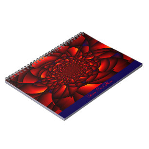 Cuaderno Pétalo Rojo Negro Azul
