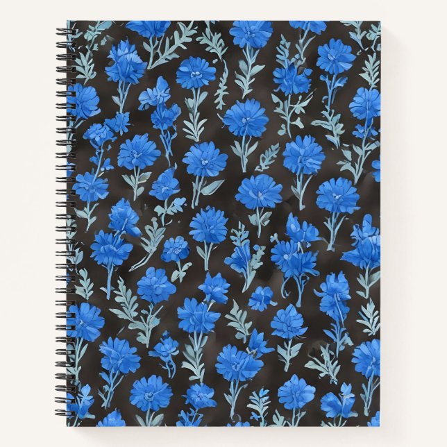 Cuaderno Pétalos Azules (Anverso)