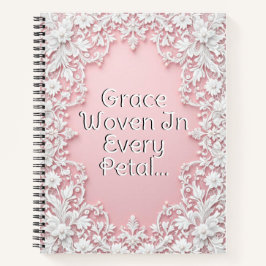Cuaderno Pétalos de encaje en flor