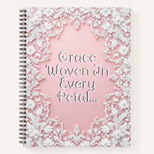 Cuaderno Pétalos de encaje en flor