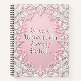 Cuaderno Pétalos de encaje en flor