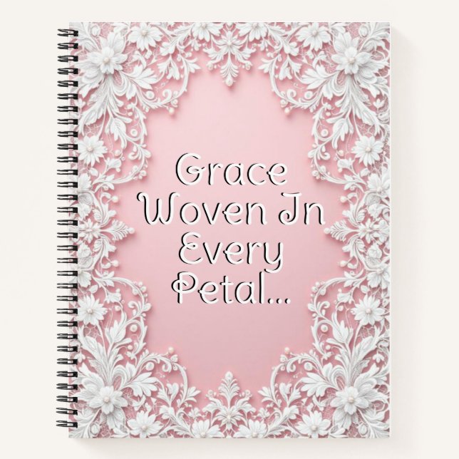 Cuaderno Pétalos de encaje en flor (Anverso)