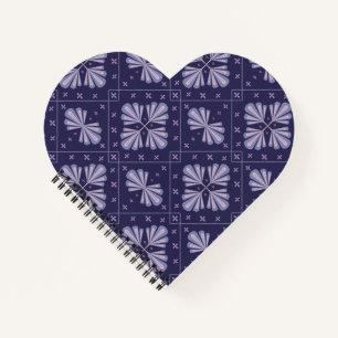 Cuaderno Pétalos de Flor Geométrica Patrón de Repetición Ab