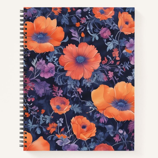 Cuaderno Pétalos de Fuego (Anverso)