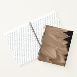 Cuaderno Pétalos de Girasol en Tono Sepia
