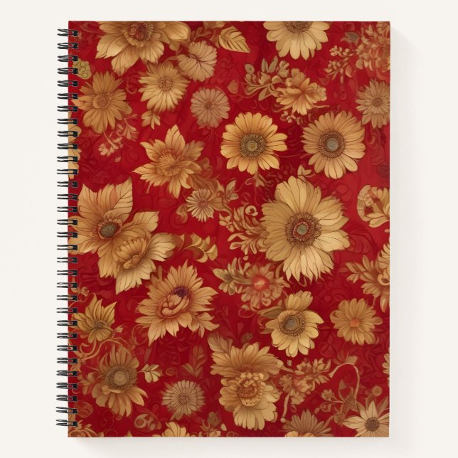 Cuaderno Pétalos de Oro y Rubí (Anverso)