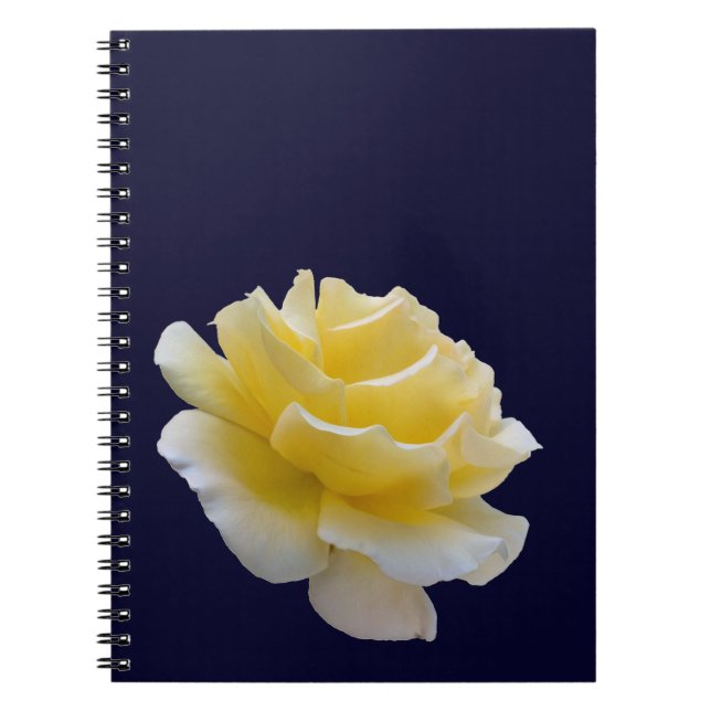 Cuaderno Pétalos de rosa amarillo (Frente)