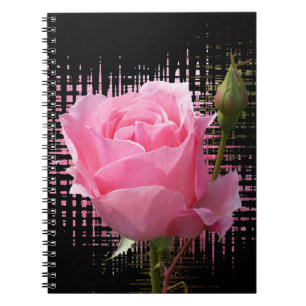 Cuaderno Pétalos de rosa rosados