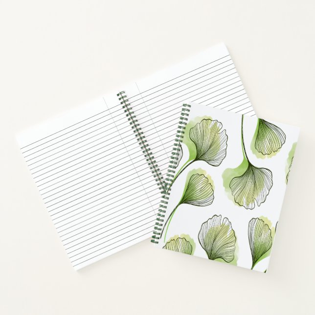 Cuaderno Pétalos verdes (Interior)