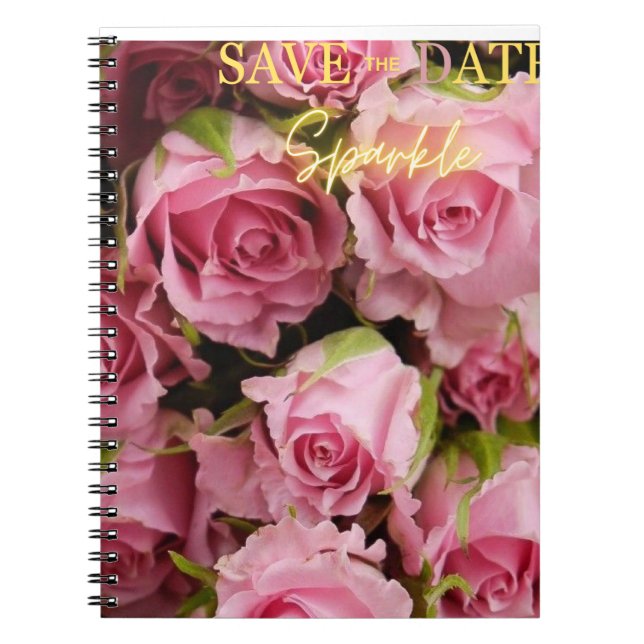 Cuaderno Pétalos y páginas: Libro de notas espirales (Frente)