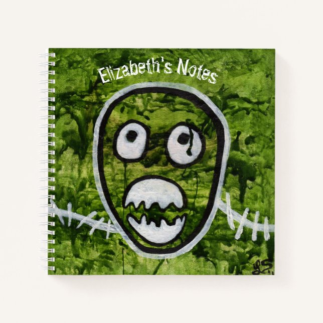 Cuaderno Pete Semilla Cráneo Arte de Monstruo Caprichoso y  (Anverso)