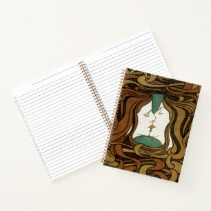 Cuaderno Peter Behrens Kiss Love Resumen Art Nouveau