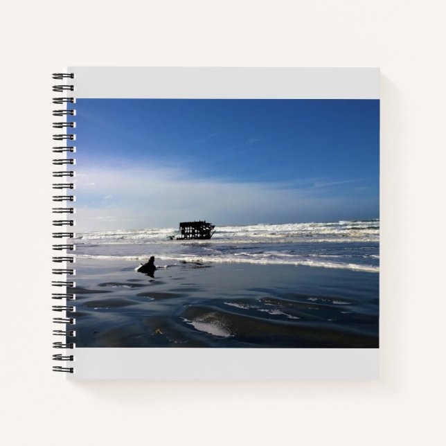Cuaderno Peter Iredale Shipwreck, costa de Oregón (Anverso)