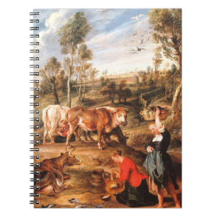 Cuaderno Peter Paul Rubens Milkmaids con ganado en tierra