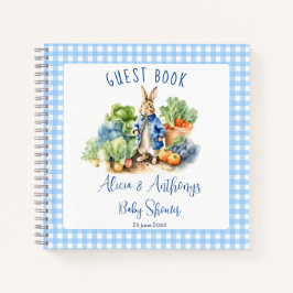Cuaderno Peter rabbit baby baby water baby ducha guest book