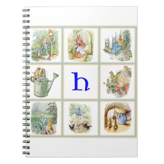 Cuaderno PETER RABBIT personalizado con letra H