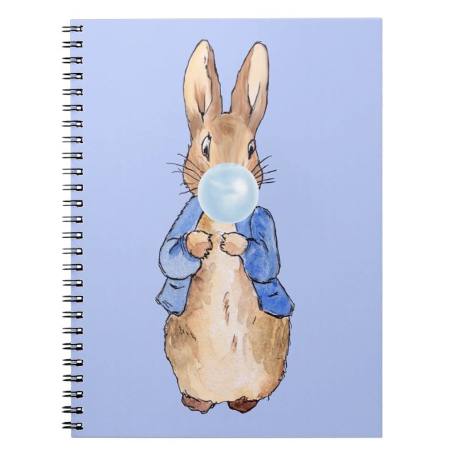 Cuaderno Peter the Rabbit Blowing Blue Bubble gum  (Frente)