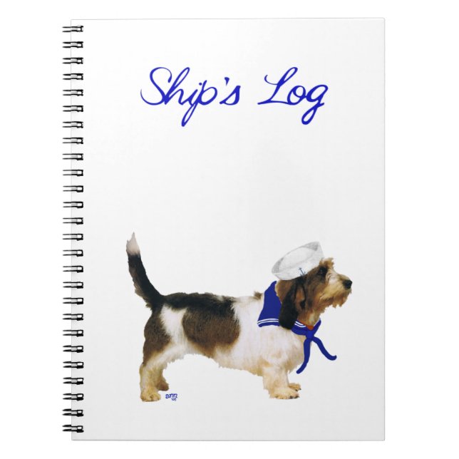 Cuaderno Petit Basset Griffon Vendeen Marinero (Frente)