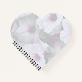 Cuaderno Petunias Rosadas Y Blancas