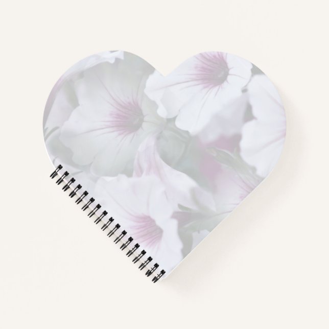 Cuaderno Petunias Rosadas Y Blancas (Anverso)